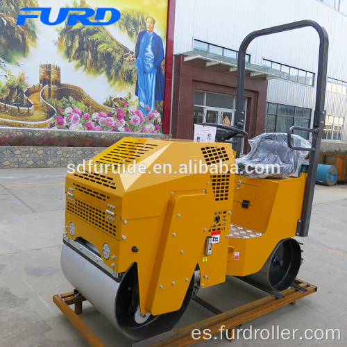 Rodillo compactador vibratorio de doble tambor de 800 kg (FYL-860)